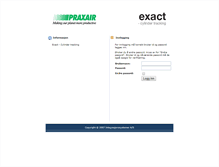 Tablet Screenshot of exact.isys.no